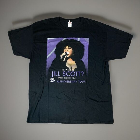 Rare The Who Is Jill Scott 23rd Anniversary Tour Pandemic Mens XL R&B T Shirt - Picture 1 of 9